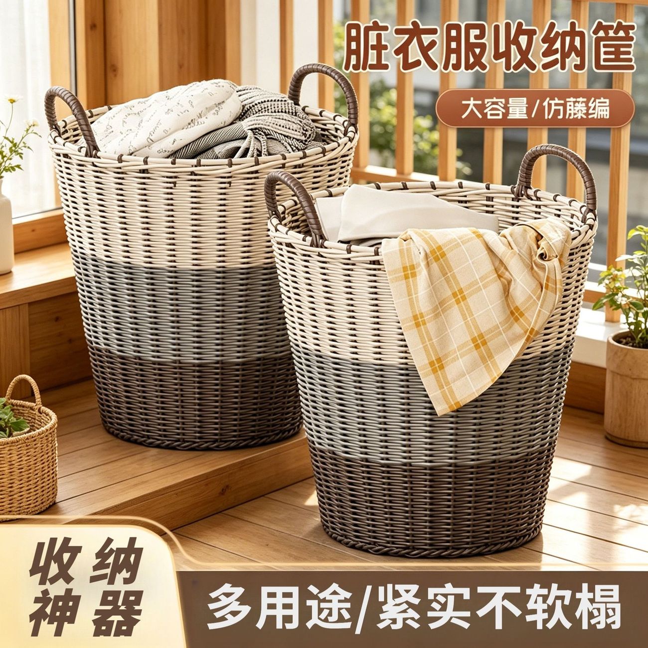 脏衣篮特大号简约篓服收