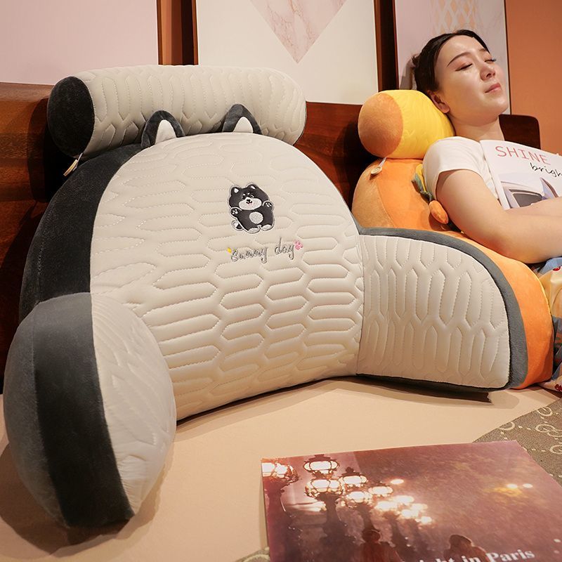 冰丝乳胶靠背枕床头靠垫