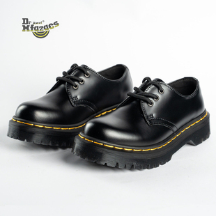 1461 BEX 幂幂款松糕底3.5cm黑色皮鞋学生公主学院风增高女鞋