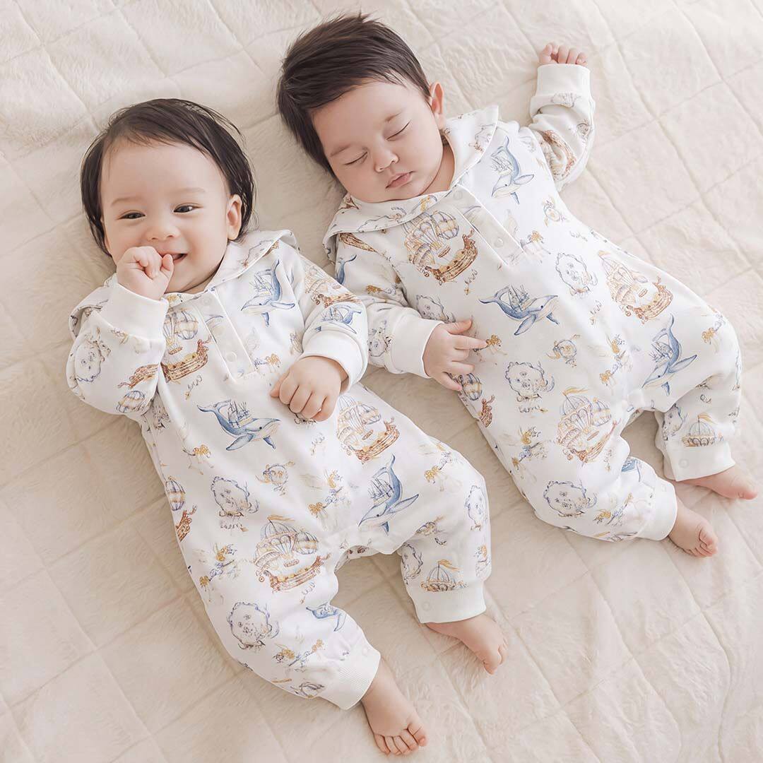 婴儿衣服宝宝连体衣春秋季纯棉a类长袖睡衣婴幼儿爬服哈衣休闲