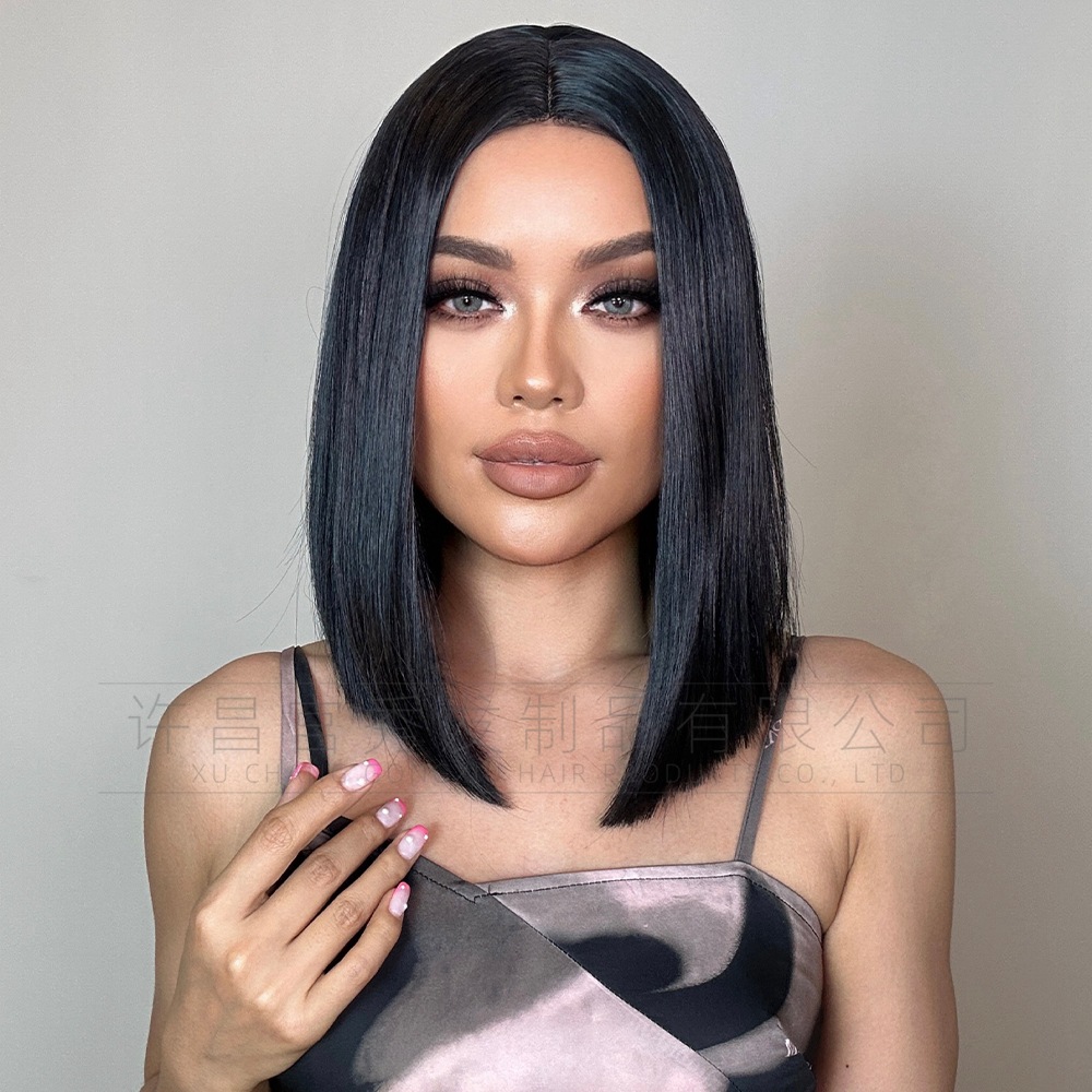 假发 欧美女士假发 女士短款波波头假发lace wigs 前蕾丝假发头套