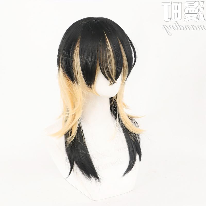 /东京复仇者重生之道灰谷兰灰谷龙胆cos假发仿真头皮双色拼色