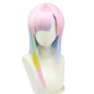 赛博朋克边缘行者露西cos假发lucy 跑手女主cosplay渐变短发