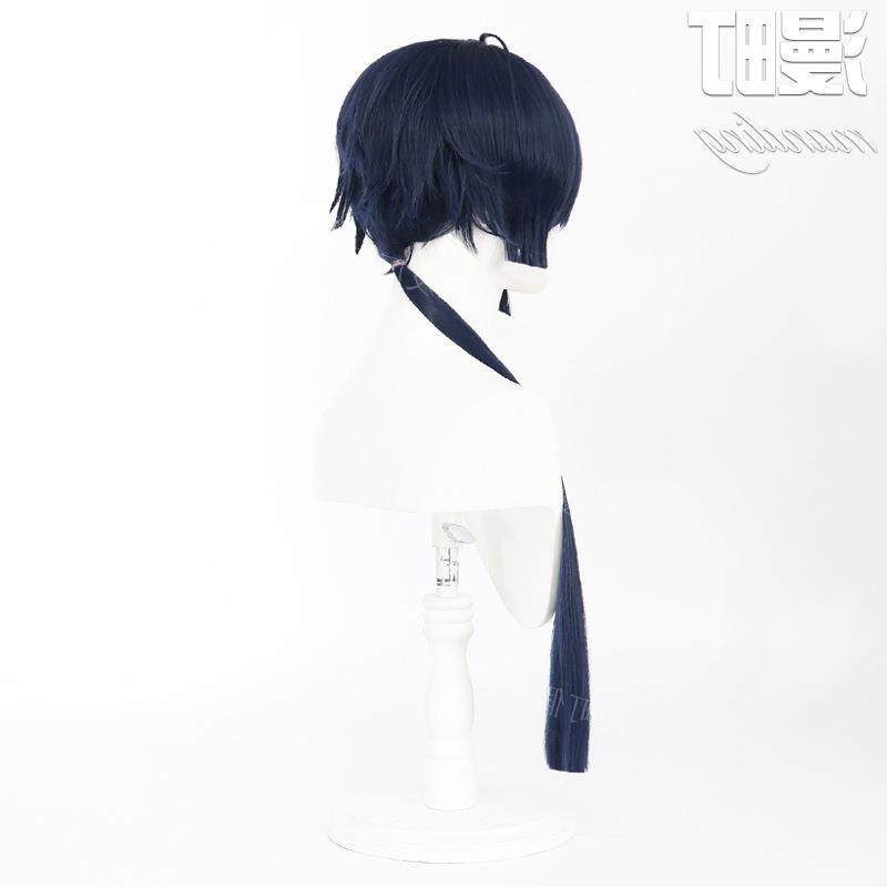 /瓦尼塔斯的手记 瓦尼塔斯 Vanitas cos假发蓝黑色 现货