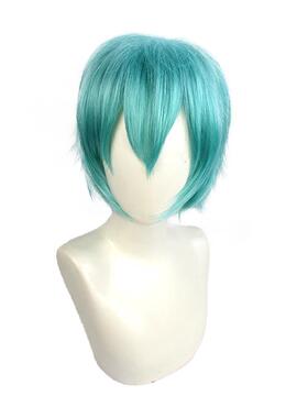 恋爱战争 初音男版vocaloid 水蓝色cos假发mikuo刀剑乱舞一期一振