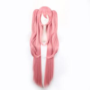 假发终结的炽天使cosplay克鲁鲁采佩西女王烟粉色虎 口夹假发