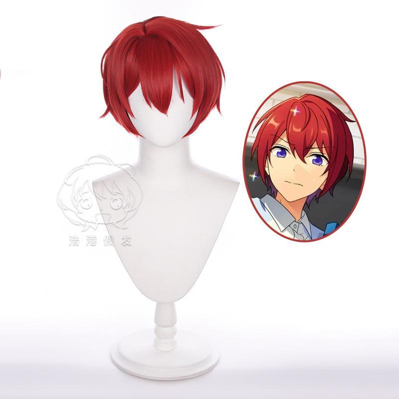 【浩港】偶像梦幻祭 ES knights 朱樱司 朱桜司 cos假发 现货