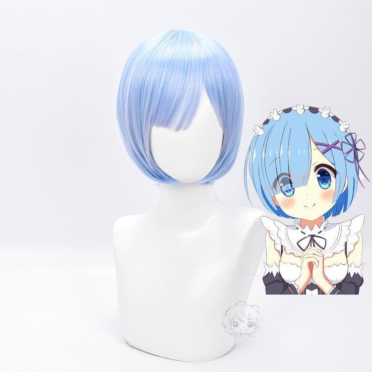 从零开始的异世界生活 蕾姆cos假发 cosplay拉姆假发