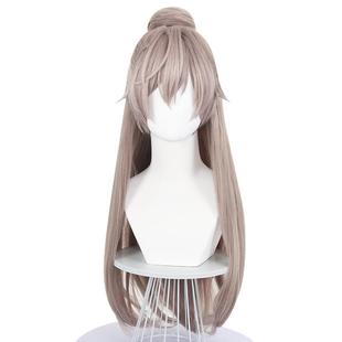 代号鸢袁基cos假发虎口夹发包游戏cosplay假发仿真头皮顶