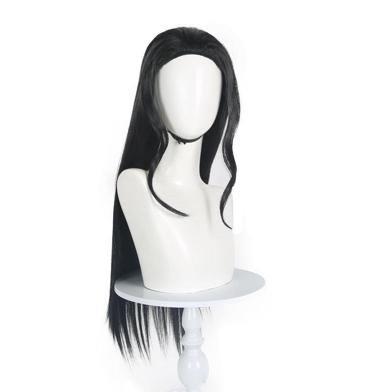 海贼王ONE PIECE 考古学家 妮可罗宾 cos假发大背头黑色长发