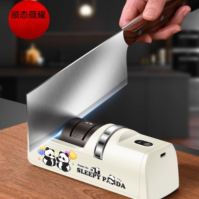 充电式电动磨刀器多功能小型磨刀石工具家用厨房菜刀全自动磨刀机