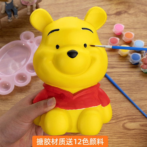 欢乐涂娃娃存钱罐diy卡通