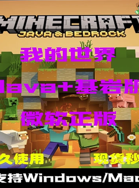 我的世界mc正版账号 Java+基岩版Minecraft微软正品 Hypixel 披风