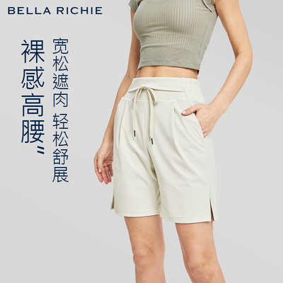 裸感速干运动短裤五分健身瑜伽裤