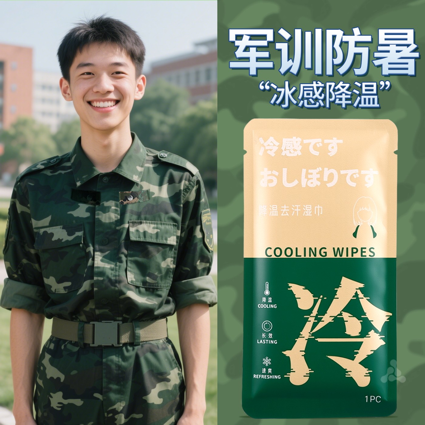 军训专用冰感降温毛巾速干清凉