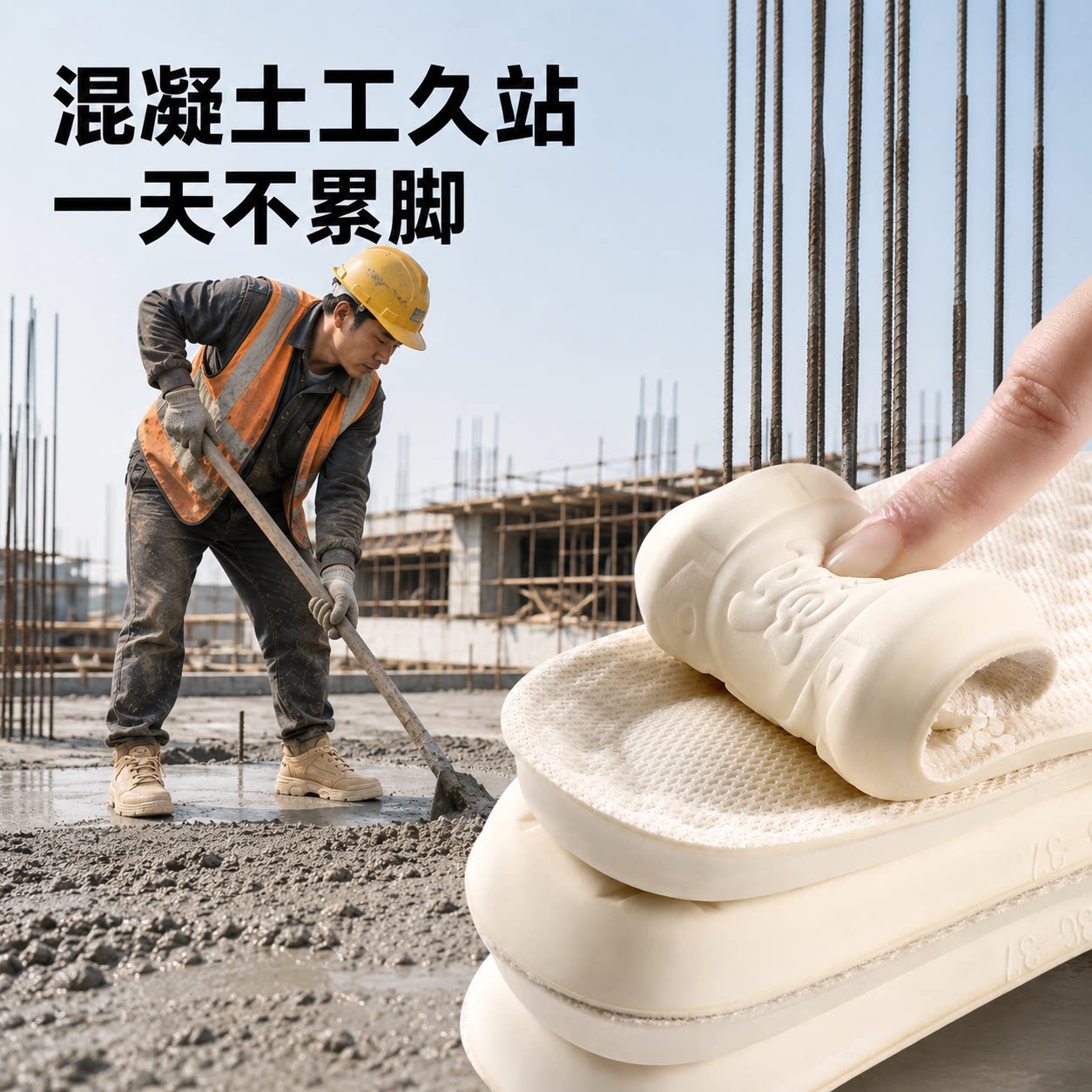 柔软防痛加厚乳胶高弹减震不累脚