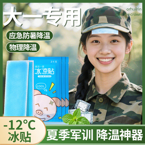 军训冰感降温贴薄荷退热凉爽夏季