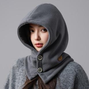 法拉帽女韩系保暖纯色巴拉克拉法帽包头护脖防寒骑行防风简约厂家