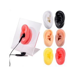 假耳朵仿真义耳采耳模型耳朵穴位模型人体硅胶模型假耳解压道具厂