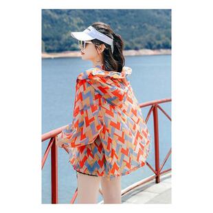 防晒服女款迷彩防晒衣女夏防紫外线2026新款宽松薄外套透气防晒衫