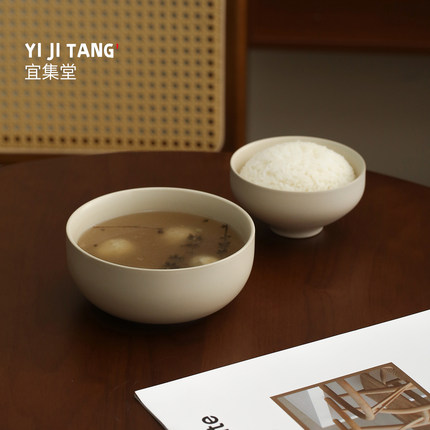 宜集堂INS中古大号汤碗高级感一人食陶瓷餐具盛汤面碗家用大容量