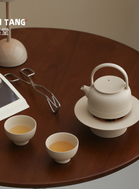 宜集堂Teariver中古风功夫茶具小套装下午茶壶茶杯温茶炉高级家用