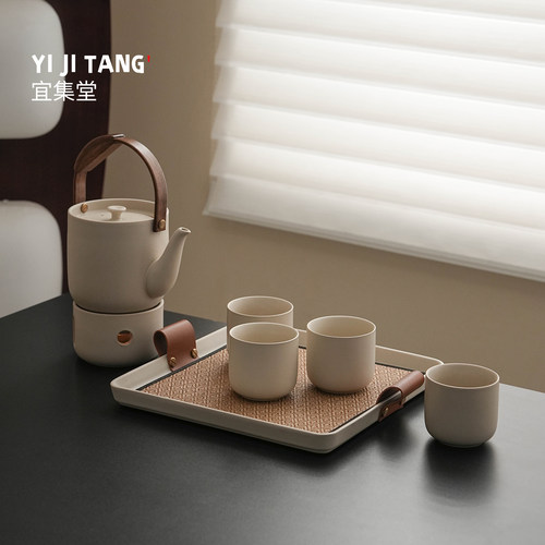 宜集堂TeaSong中古整套茶具套装家用客厅喝茶轻奢高档陶瓷泡茶壶