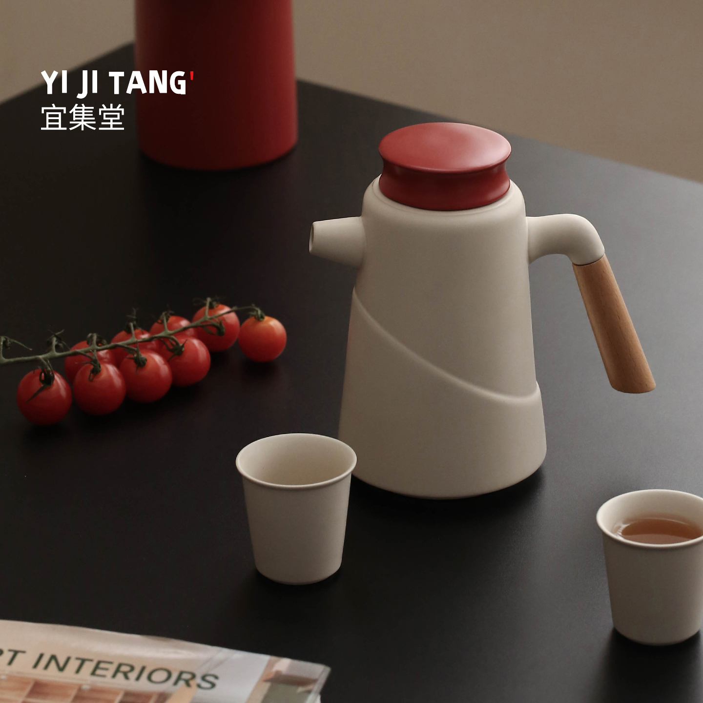 宜集堂中古茶壶泡茶家用陶瓷茶水分离冷泡大容量个人年轻人的茶馆