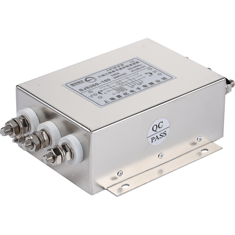 赛纪交流三相220V电源滤波器380V 抗干扰SJS360 SJS460-10A20A30A