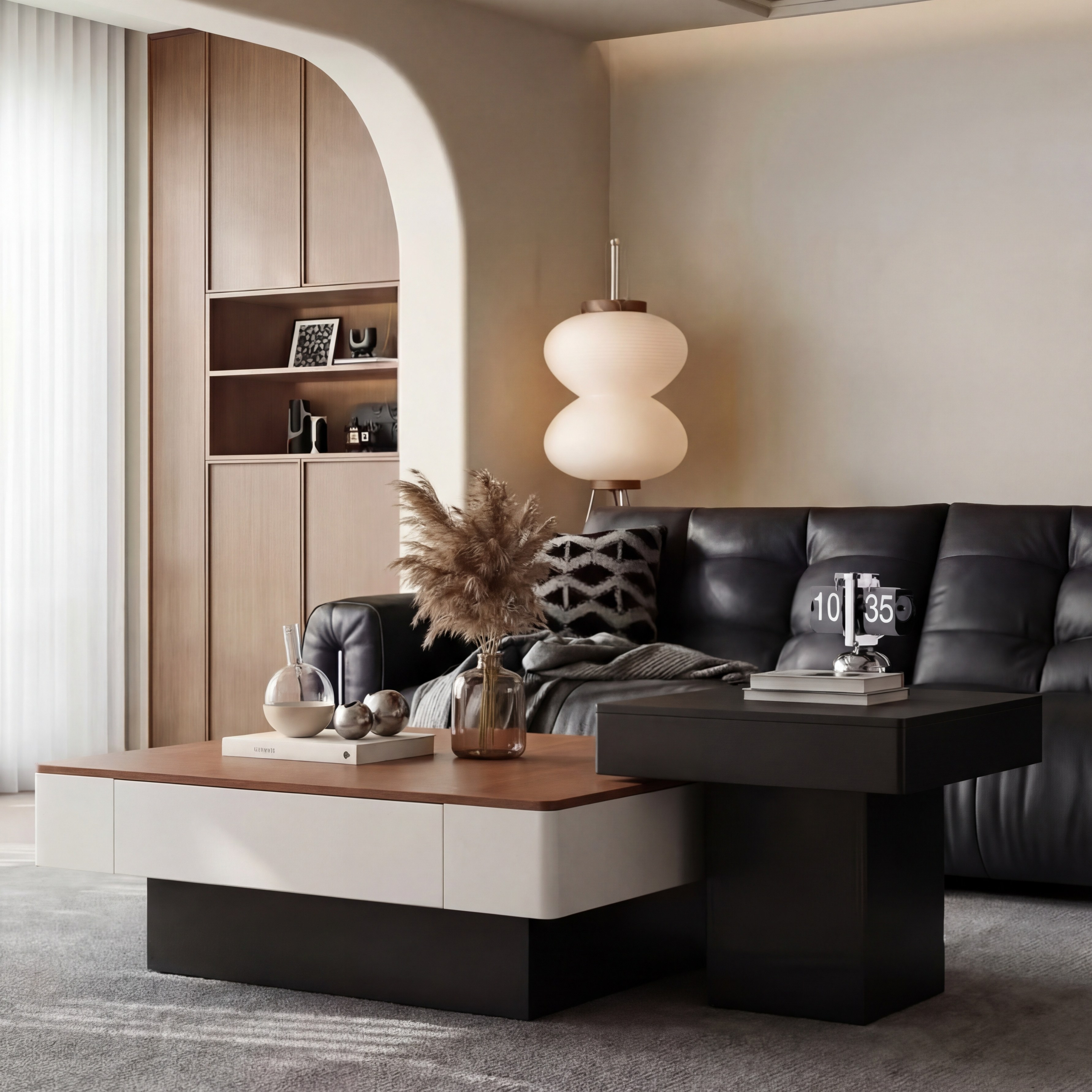 中古风方形客厅茶几复古中式茶桌组合家用带抽屉高级轻奢现代简约,住宅家具,茶几,淘宝优惠券,粉丝福利购,淘宝优惠卷