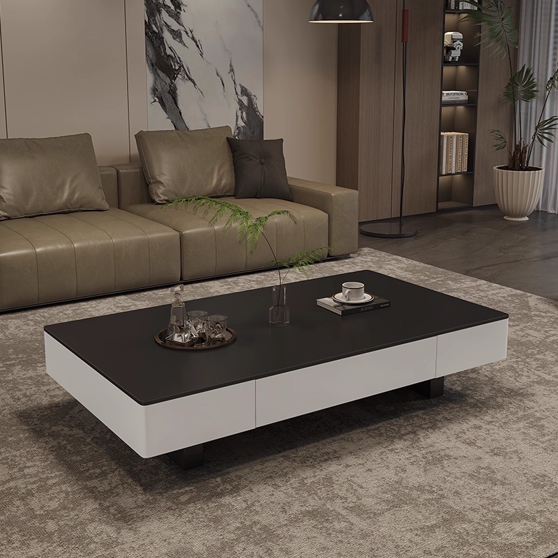 顶匠岩板大师设计感极简家用茶几