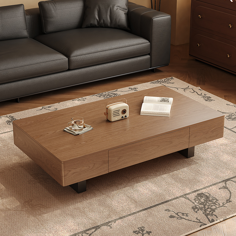 意式极简岩板高级感现代茶几组合