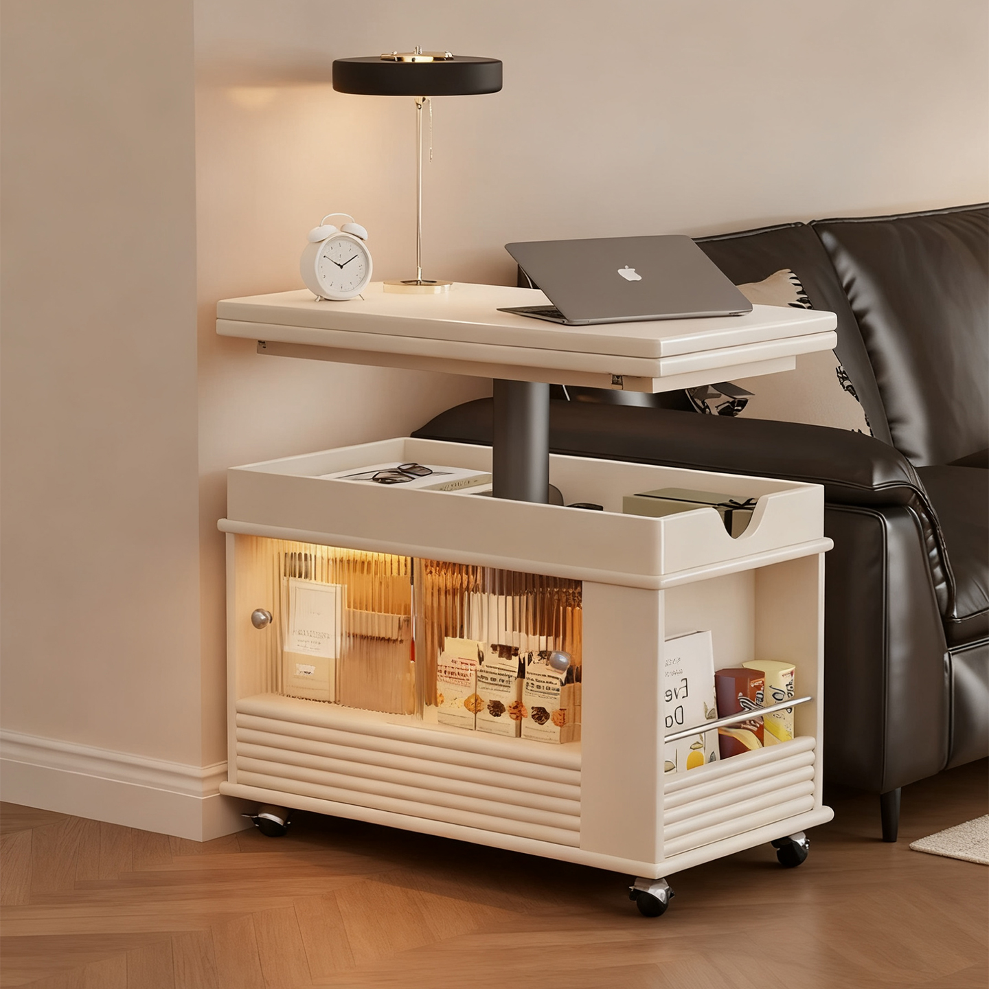 2025新款折叠移动茶几带轮小户型