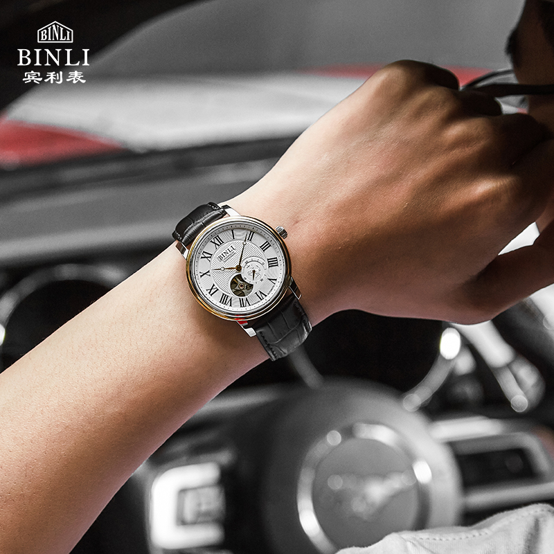 新款宾利手表男士镂空商务