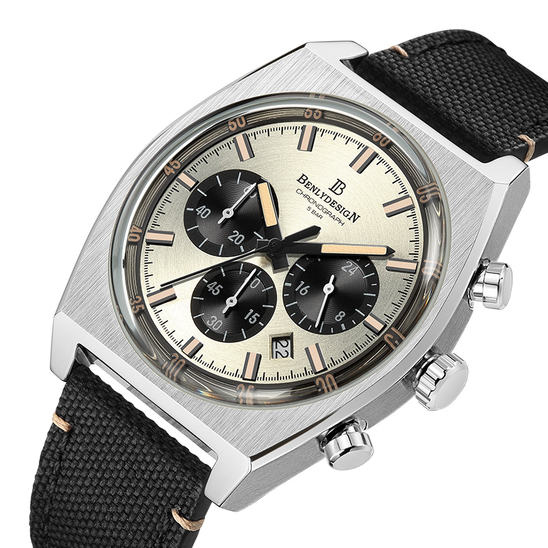 宾利大表盘休闲时尚男表多功能