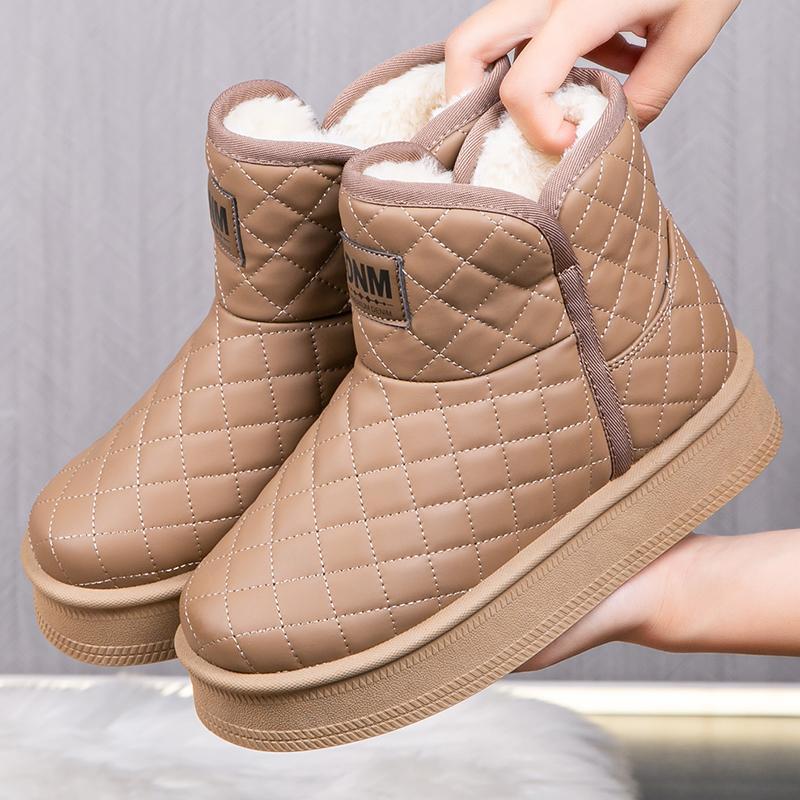 2025新款加绒防滑棉靴时尚雪地靴