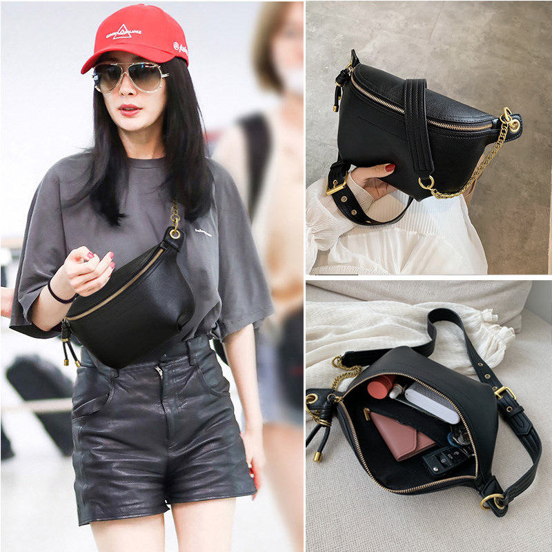 ins胸包2020新款小包小CK时尚斜挎腰包洋气网红百搭单肩女包包潮