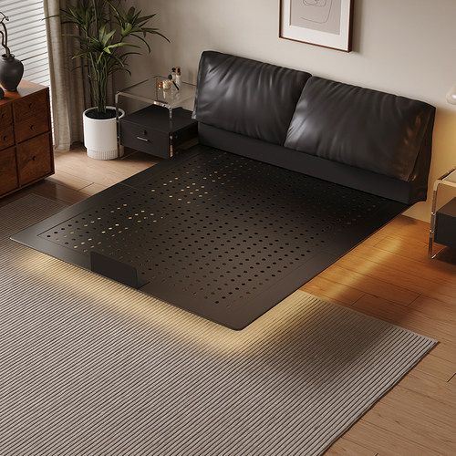 大象耳朵悬浮床架2025新款铁艺床不锈钢碳素钢主卧床2米x2米2大床