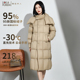 冬季 洛拉夫人95%白鸭绒泡芙加厚羽绒服女中长款 过膝2024新款 保暖