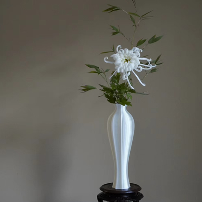 一方渊薮3d打印花瓶新中式轻奢诧寂风高档摆件客厅插花