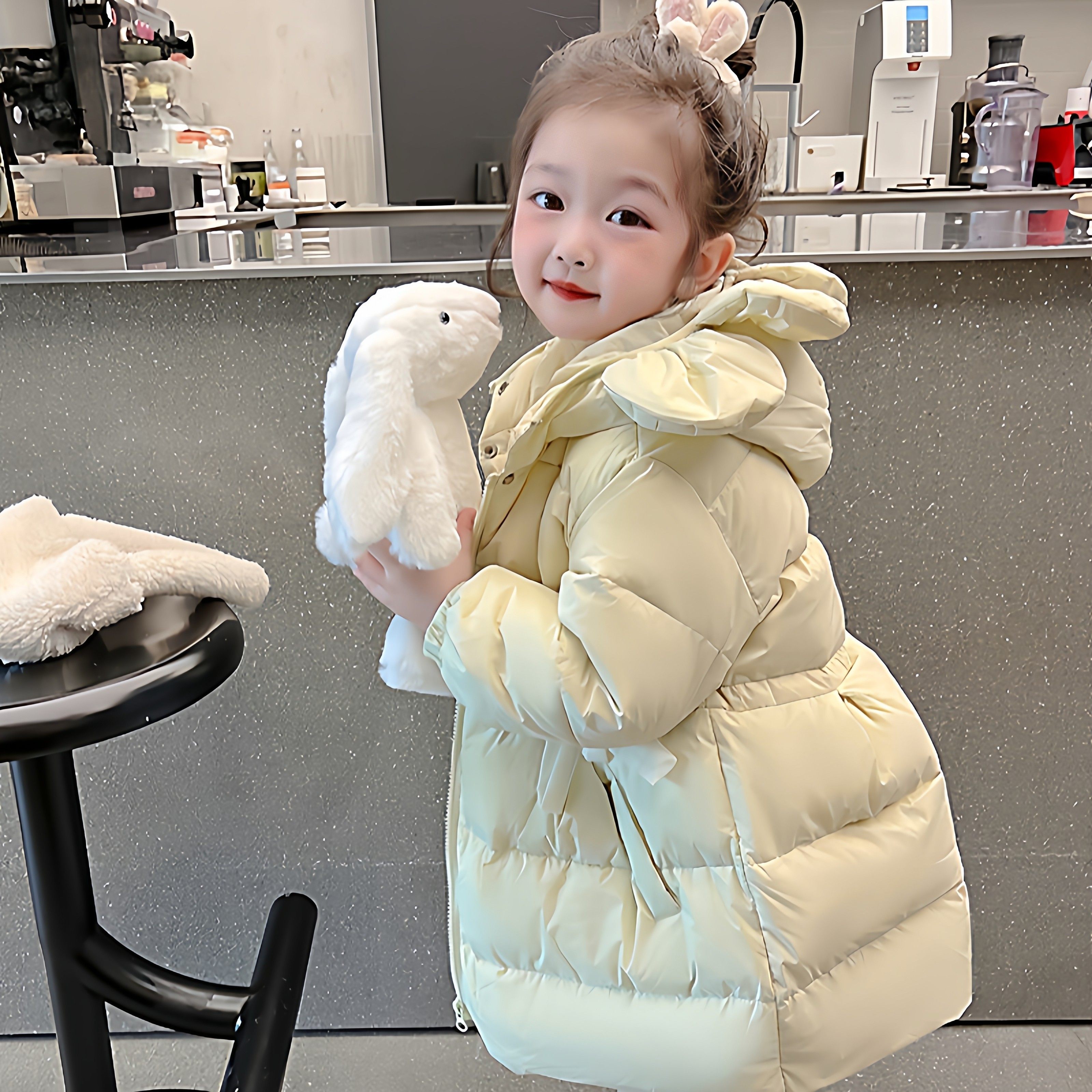 Next nien女童羽绒服2025儿童中长款女宝宝冬季棉袄儿童花朵棉服,童装/婴儿装/亲子装,羽绒服,淘宝优惠券,粉丝福利购,淘宝优惠卷