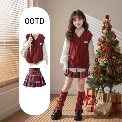 法国BADNUT女童套装裙秋