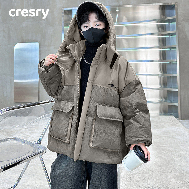 韩国CRESRY童装潮牌男童羽绒棉服冬季2025新款中大童加厚外套棉袄,童装/婴儿装/亲子装,棉袄/棉服,淘宝优惠券,粉丝福利购,淘宝优惠卷