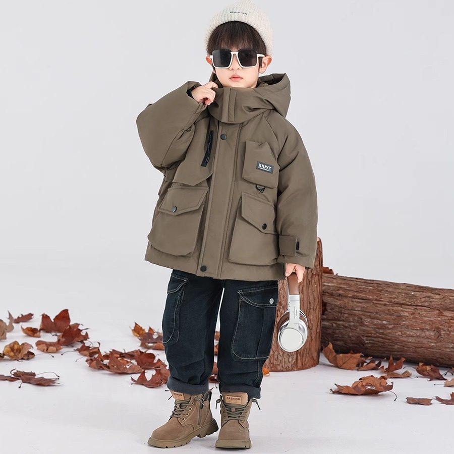 英国MDCW男童加厚冬款白鸭绒羽绒服中小童时尚保暖工装外套,童装/婴儿装/亲子装,羽绒服,淘宝优惠券,粉丝福利购,淘宝优惠卷