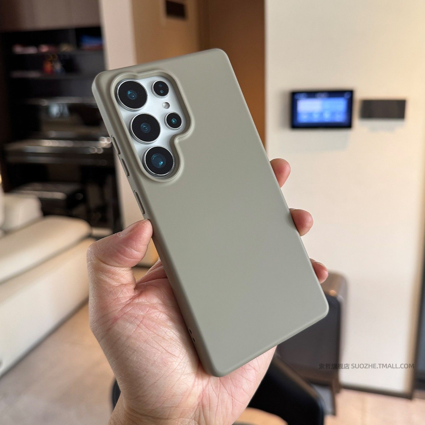 索哲适用于三星s25ultra手机壳全包亲肤手感软tpu材质保护套s25edge小众简约高级感灰色s25fe纯色磨砂防指纹4