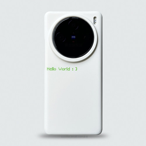 适用于vivox200手机壳vivo新款x100pro极简个性创意程序员代码helloworld白色x100ultra半包超薄x100s磨砂x90