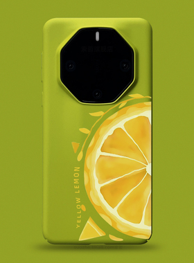 适用华为mate60rs非凡大师手机壳男女款文艺时尚个性小清新黄色柠檬mate50保时捷小众绿色超薄防摔保护套40rs