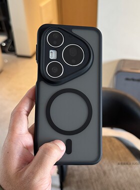 索哲适用于华为pura80pro手机壳镜头全包pura70小众高级感黑色半透明磨砂Pro+磁吸ultra肤感耐脏防摔60保护套