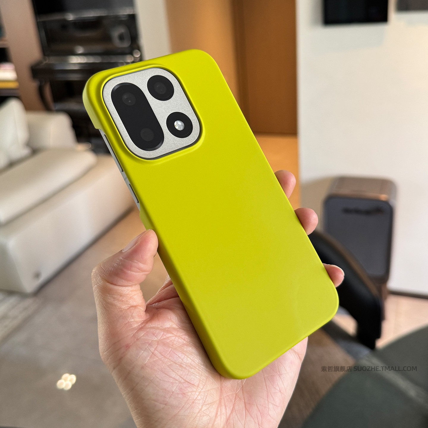 索哲适用于一加15手机壳新款男女1+ace6简约个性好看的柠檬黄ace5pro半包超薄磨砂硬壳13t大孔镜头不包12肤感