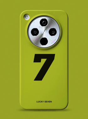 幸运数字7适用于OPPOfindx8pro手机壳OPPO新品findx8男女款简约个性创意文字可定制Pro高级感黄绿色半包超薄